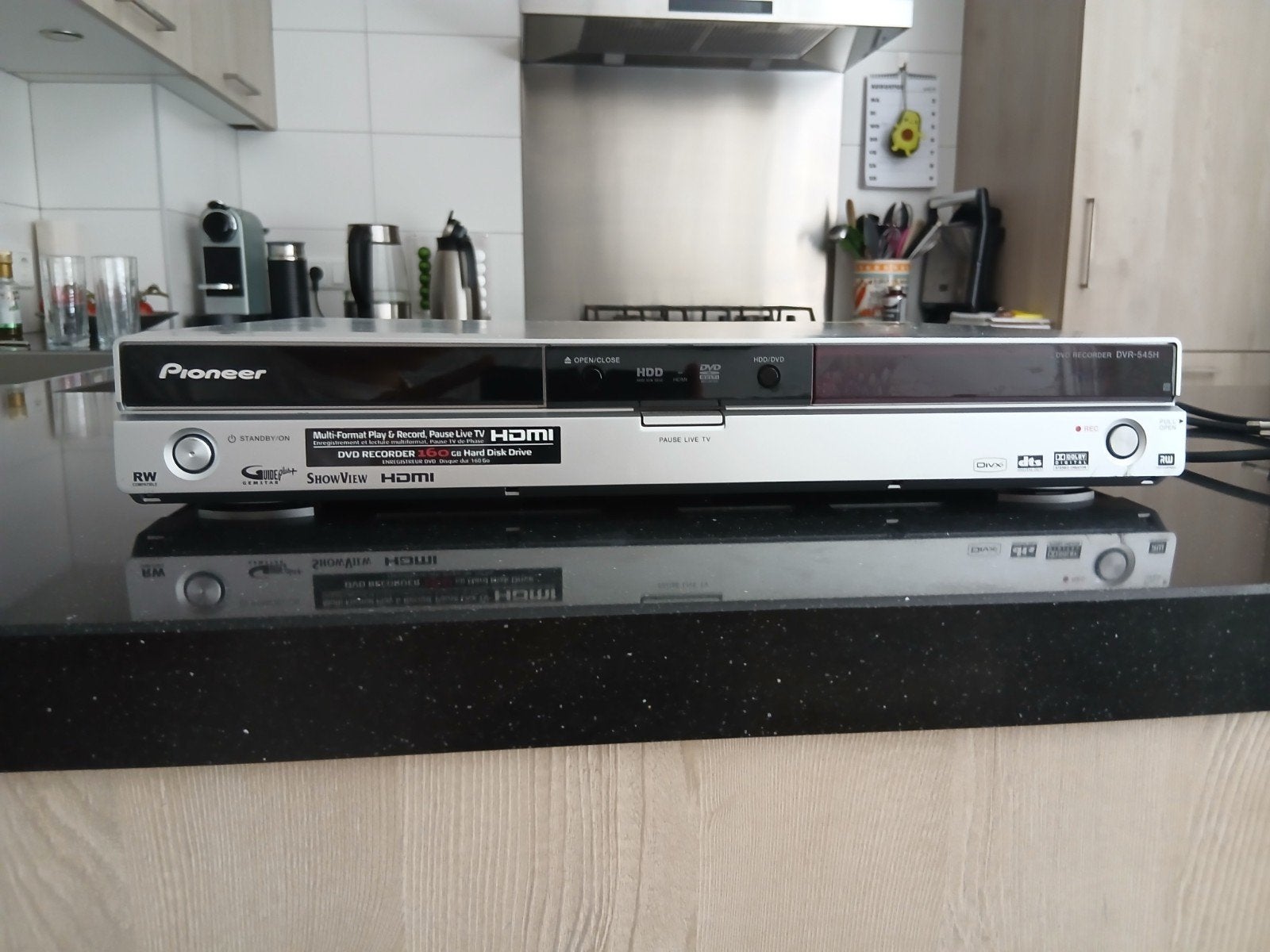 Pioneer DVR-545H DVD Recorder met harddisk, Ophalen, Gebruikt, Met harddisk, Dvd-recorder