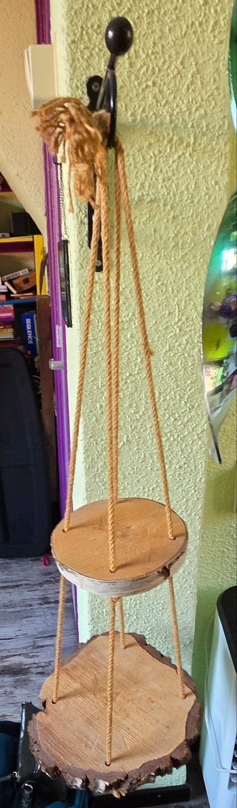 Houten hangplank met twee niveaus, Ophalen of Verzenden, Gebruikt, Hout
