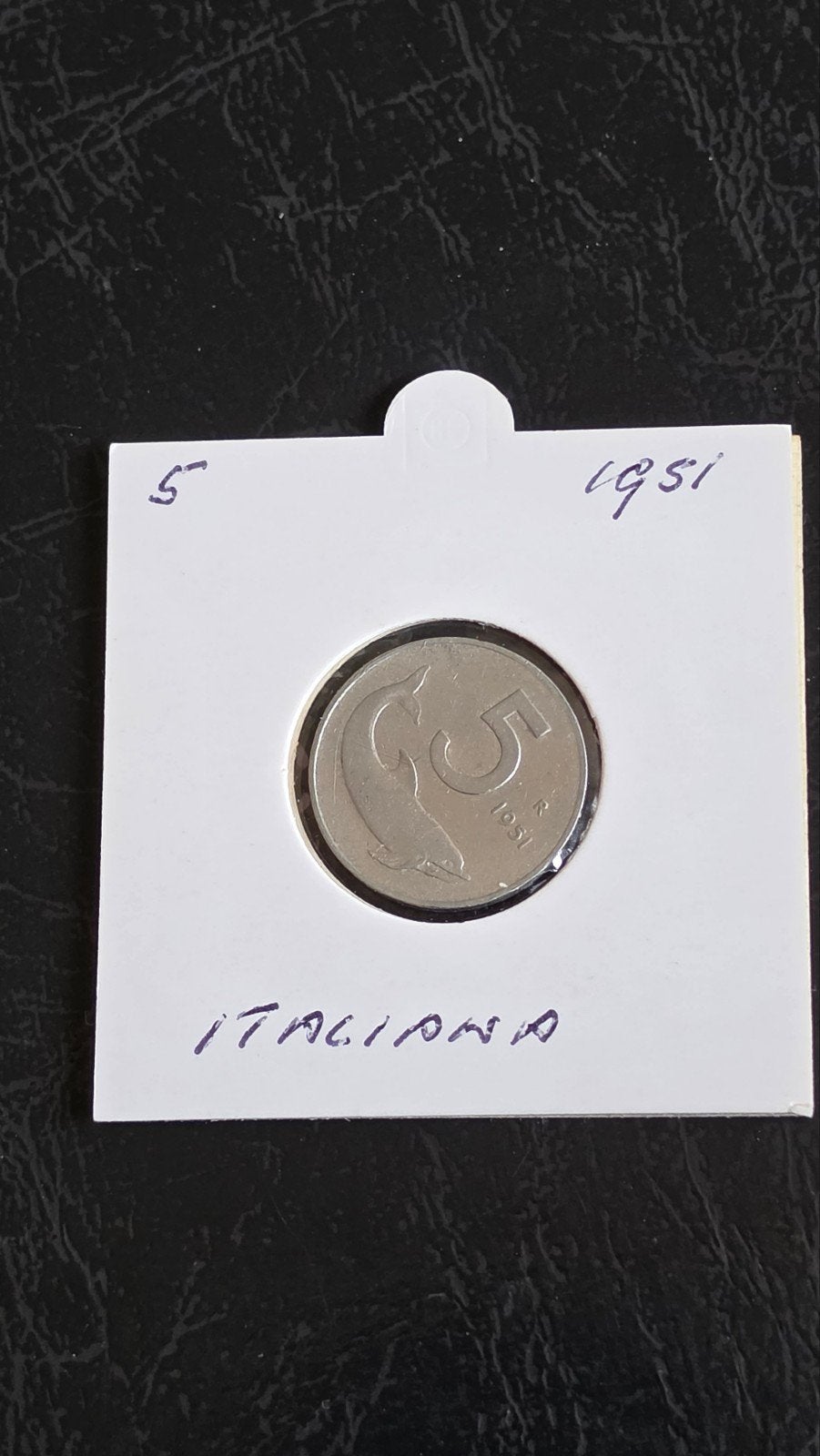 Italiaanse 5 Lire munt uit 1951, Postzegels en Munten, Ophalen of Verzenden