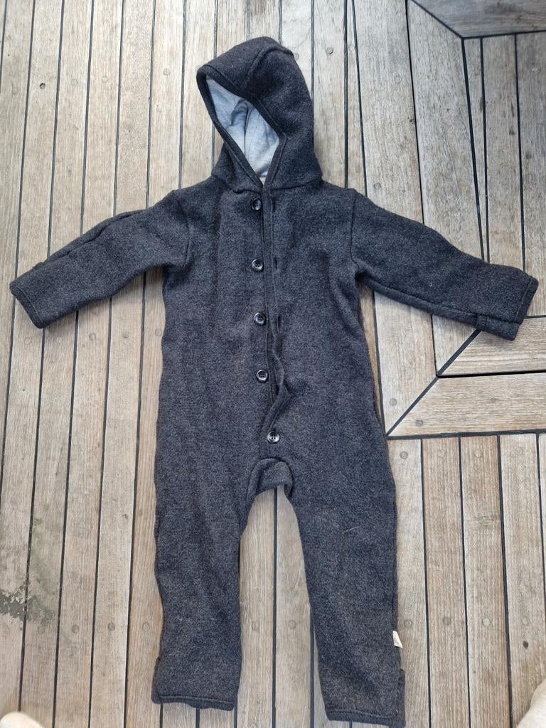 Disana Overall Gekookte Wol Antraciet Maat 86-92, Kinderen en Baby's, Ophalen of Verzenden, Gebruikt, Disana, Jongetje of Meisje