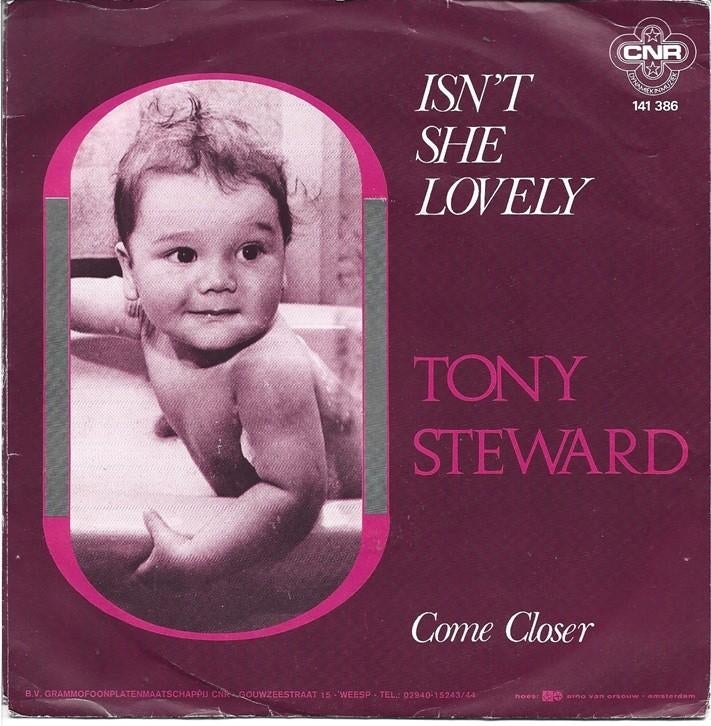 Tony Steward - Isn't she lovely uit 1977, Gebruikt, Verzenden, 7 inch, Single