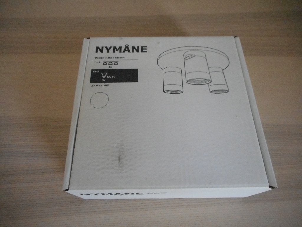 Lamp Nymåne van Ikea, NIEUW, Modern, GU10, 25 cm, Nieuw