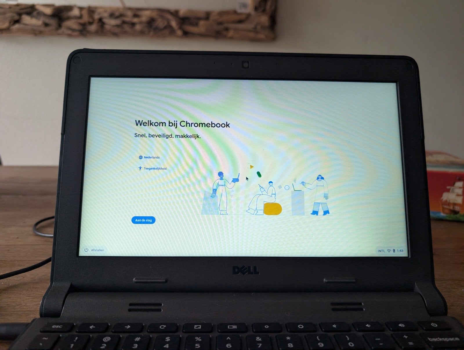 Dell Chromebook 11 met lader - Goede staat, 4 GB of minder, Qwerty, Ophalen of Verzenden, Zo goed als nieuw