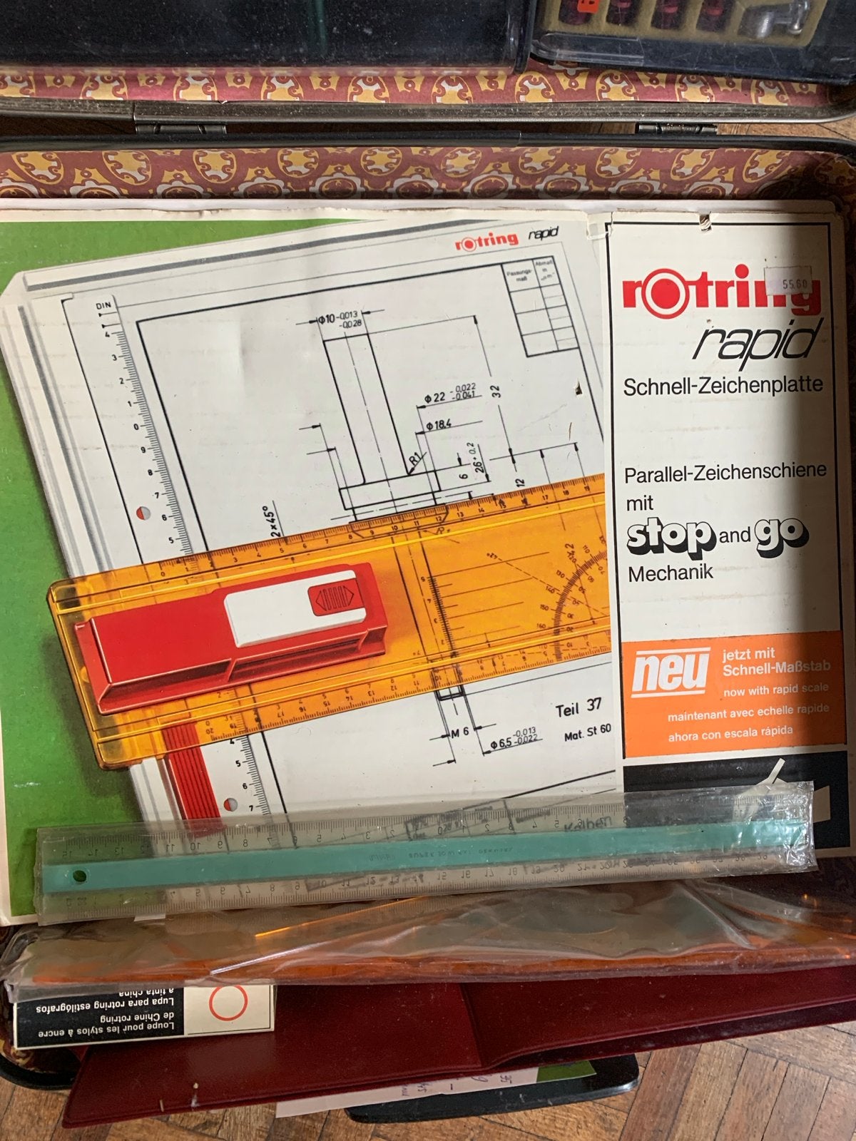 Rotring Tekenset en Tekenplank - Compleet en Zo Goed als Nie, Ophalen, Zo goed als nieuw, Minder dan 130 cm
