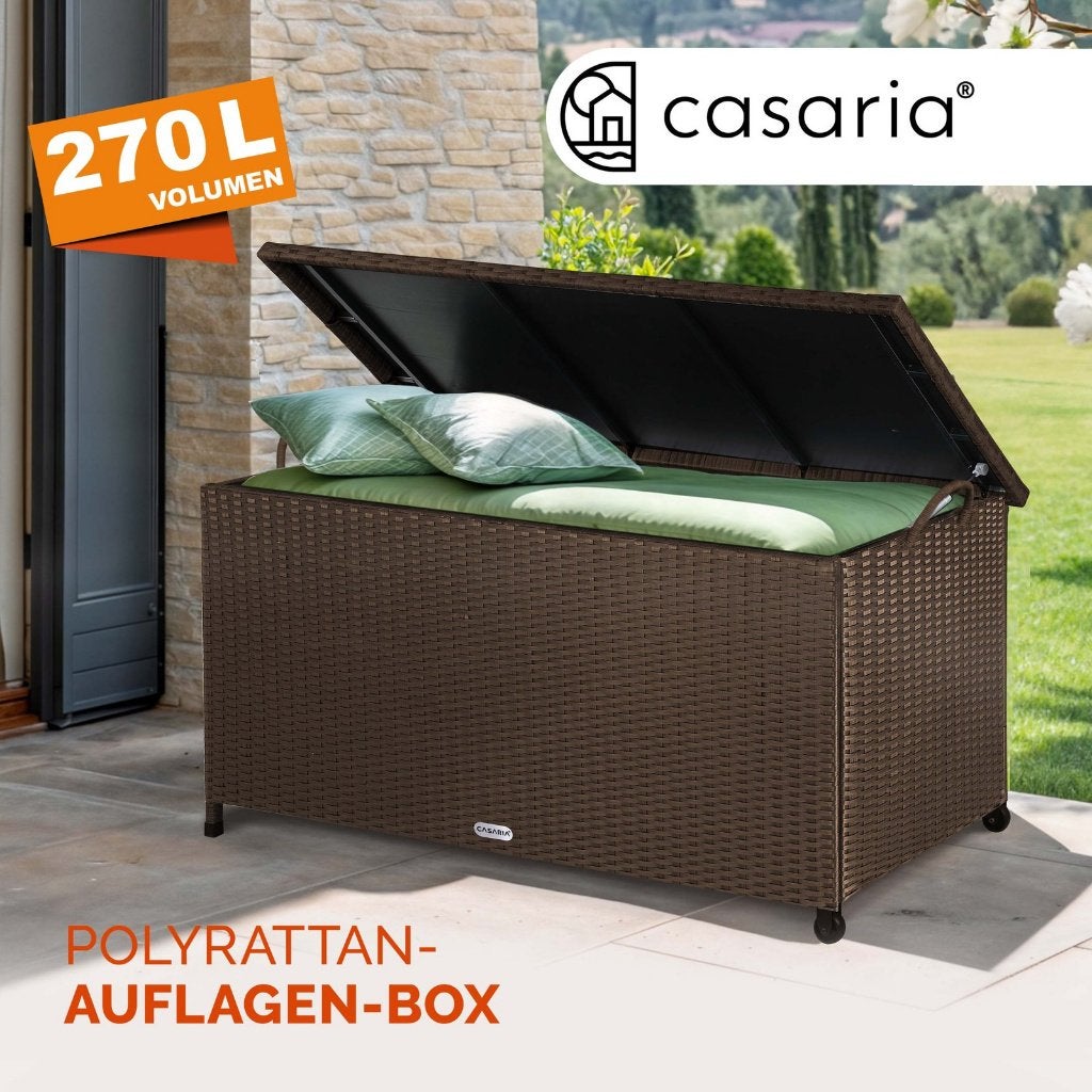 Opbergbox tuinkist + wielen 117x53x60cm 270L GRATIS BEZORGD, Tuin en Terras, Verzenden, Nieuw, Nvt, Nvt