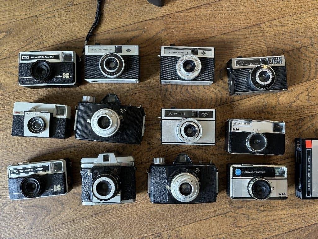 Verzameling vintage analoge camera's -Agfa, Kodak Instamatic, Audio, Tv en Foto, Ophalen of Verzenden, Niet werkend, Compact, Overige Merken