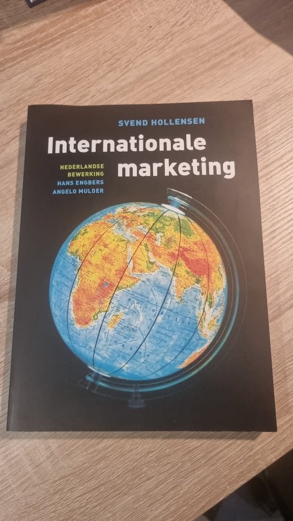 Internationale marketing, Verzenden, Svend Hollensen, HBO, Zo goed als nieuw