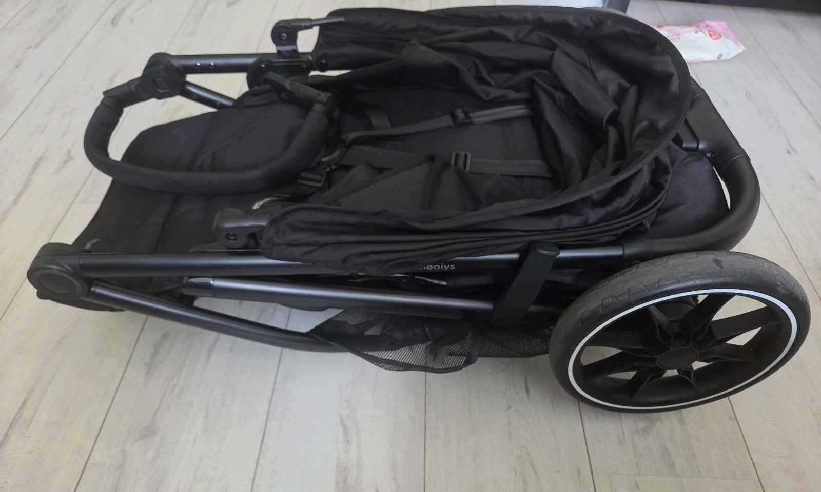 Mooiys buggy zwart, Kinderen en Baby's, Buggy's, Ophalen, Zo goed als nieuw, Overige merken, Verstelbare rugleuning