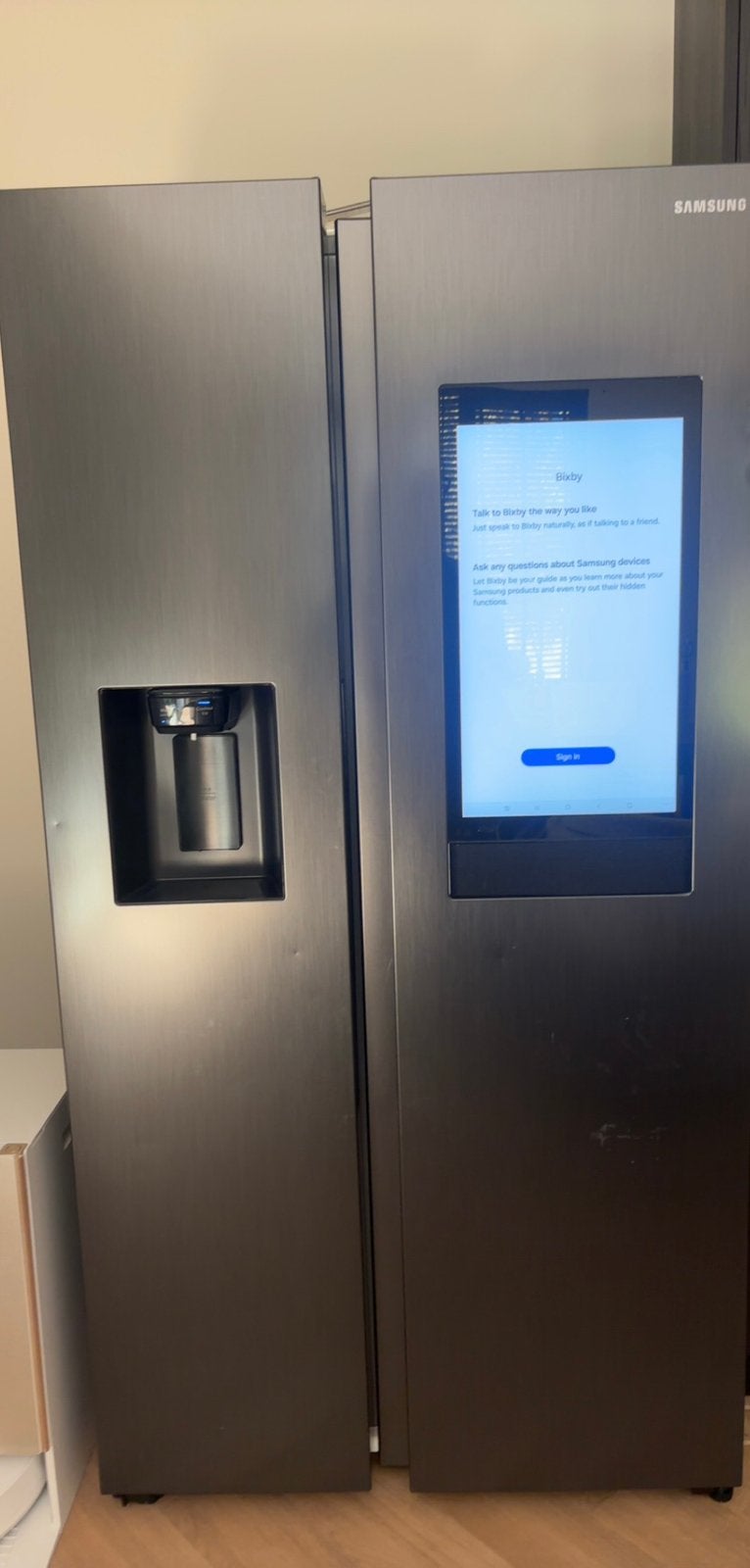 Samsung koelkast | Amerikaanse koelkast, Gebruikt, 200 liter of meer, 60 cm of meer, Met aparte vriezer