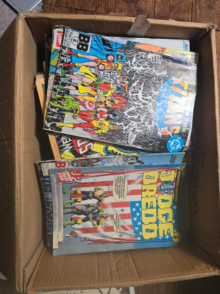 Doos vol oude stripboeken (ong 200 stuks), Boeken, Strips | Comics, Meerdere comics, Ophalen of Verzenden, Gelezen, Europa