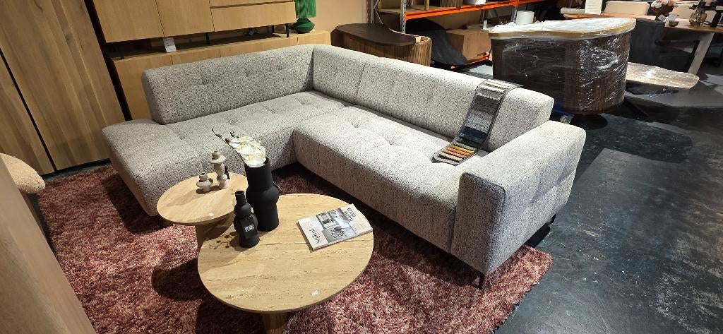 Salontafel & Bijzettafel Travertin Showmodel Extra voordelig, Ophalen, Rond, 50 tot 100 cm, Zo goed als nieuw