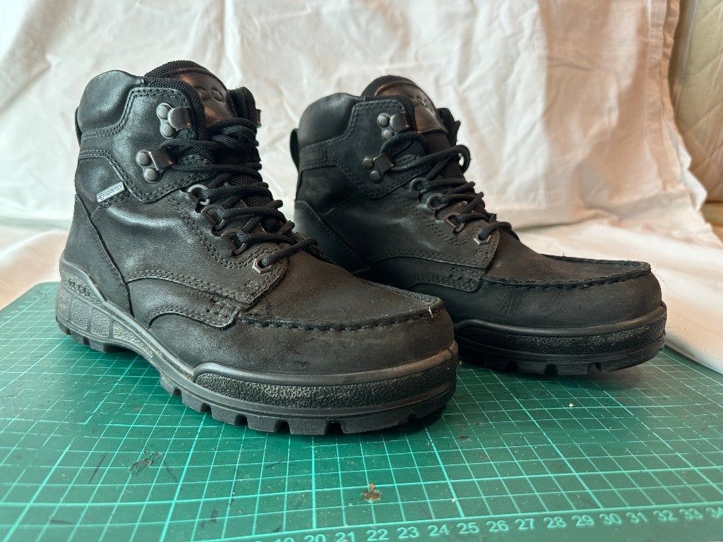 Ecco Track 25 gore-tex mid leren heren schoen maat 37, Ecco, Zwart, Ophalen of Verzenden, Zo goed als nieuw