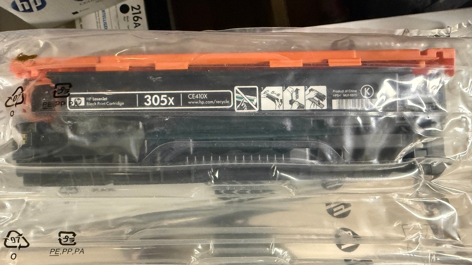 HP toner CE410X (305X) origineel, Computers en Software, Ophalen of Verzenden, Zo goed als nieuw, Toner