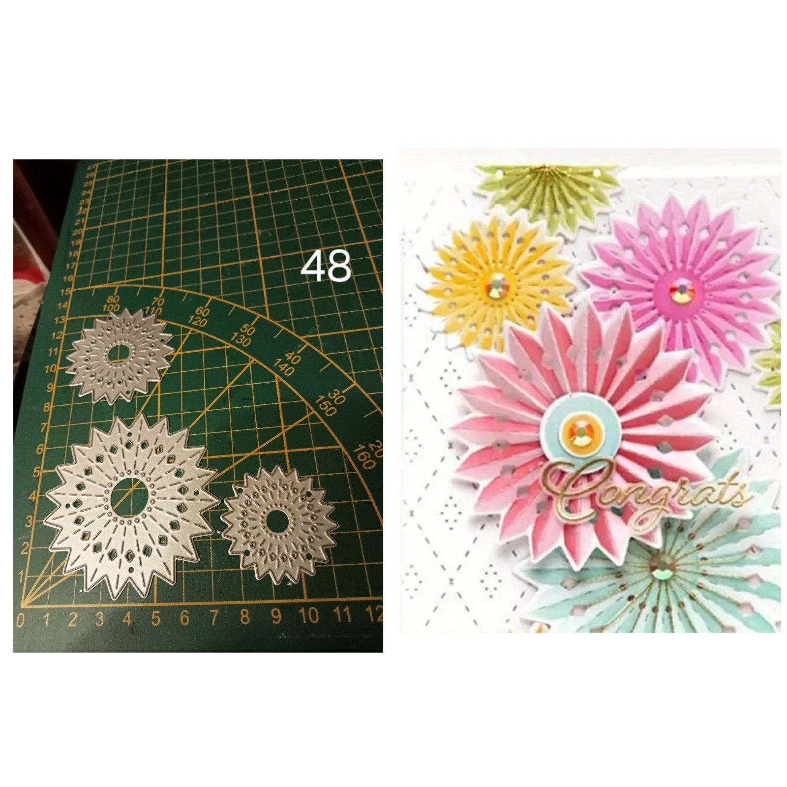 Snijmal rozetten., Hobby en Vrije tijd, Kaarten | Zelf maken, Ophalen of Verzenden, Zo goed als nieuw, Overige thema's, Pons of Mal