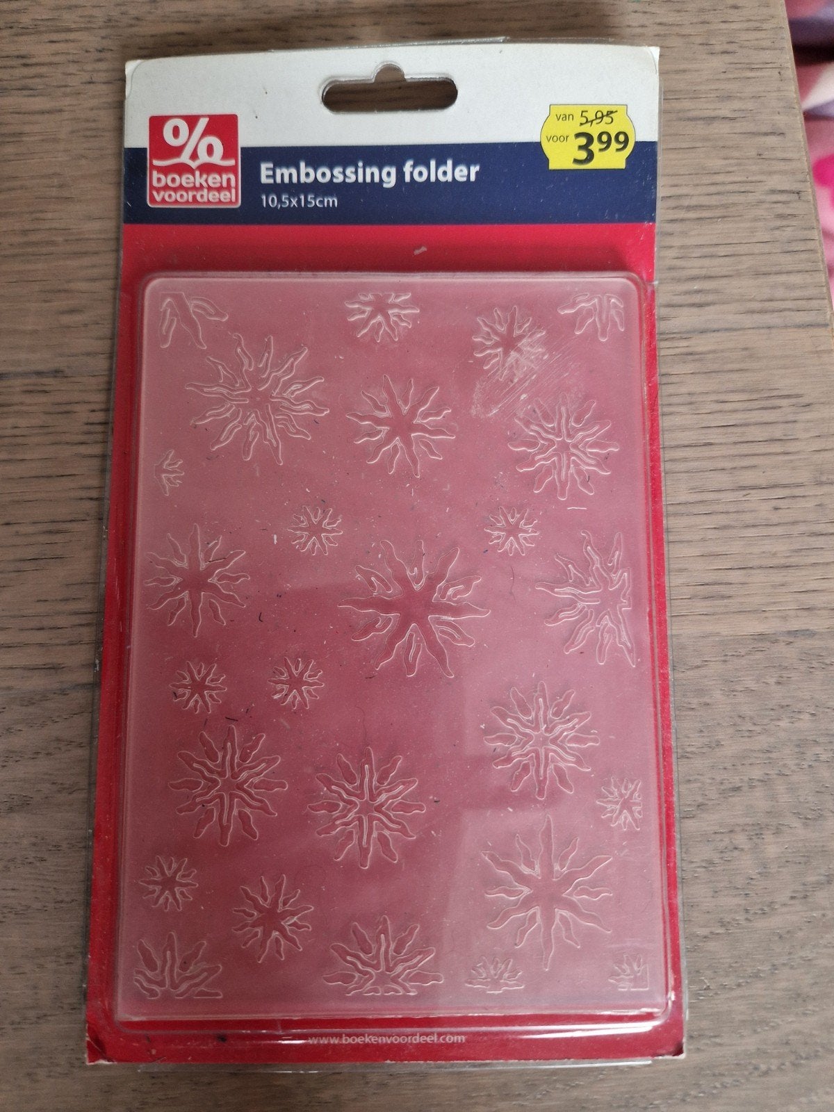 Embossing folder met sneeuwvlokken - 10,5x15cm, Hobby en Vrije tijd, Ophalen of Verzenden, Nieuw