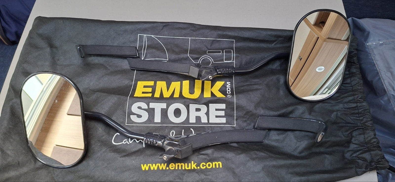 EMUK Caravan Spiegels Skoda, VW T- Roc en VW  T-Cross, Ophalen, Gebruikt