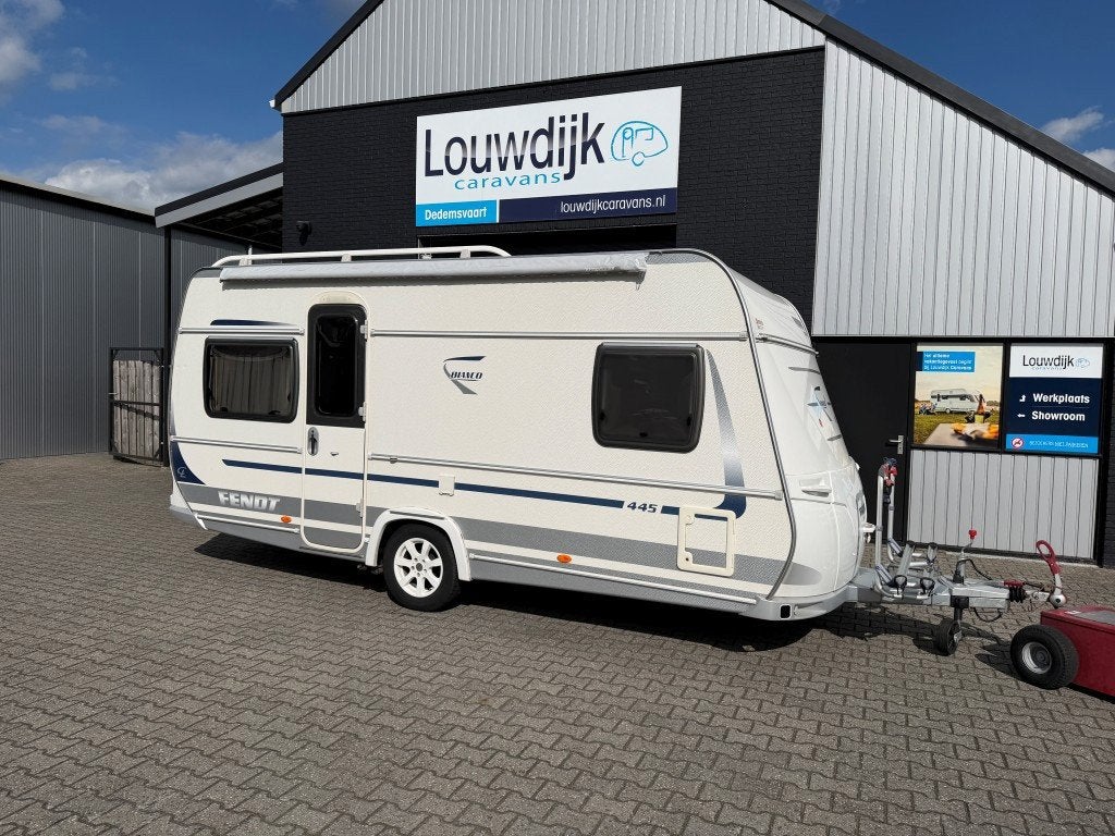 FENDT Bianco 445 TFB ’10 (Mover, Fransbed), Caravans en Kamperen, Rondzit, Bedrijf, Lengtebed, Tot en met 4
