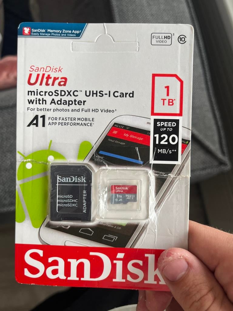 SanDisk Ultra 1TB, 1 TB of meer, Nieuw, Ophalen of Verzenden, Fotocamera