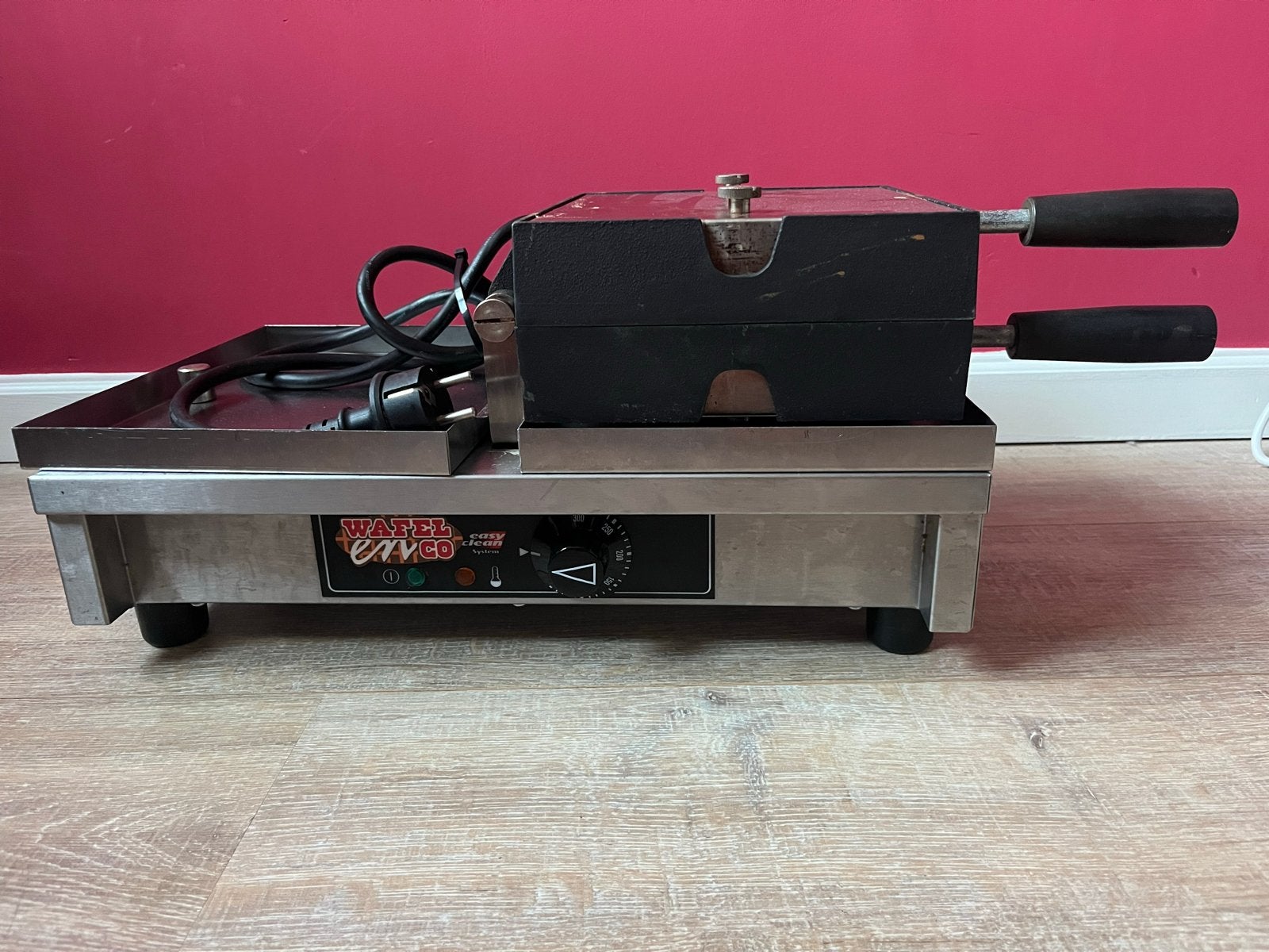 Professionele Wafelijzer - Wafel en Co. Easy Clean System, Ophalen of Verzenden, Uitneembare platen, Zo goed als nieuw