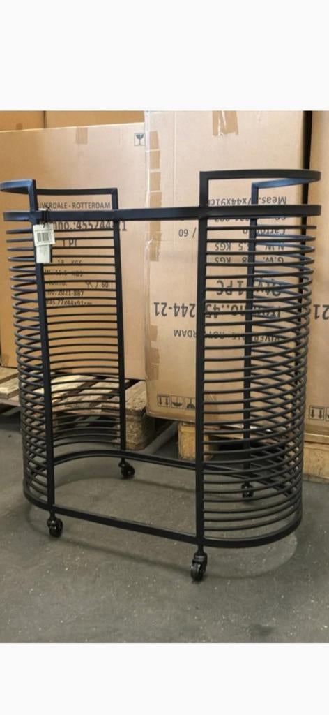 Riverdale trolley liquerrek glazenrek Rocco, nieuw in doos, Huis en Inrichting, Woonaccessoires | Wijnrekken, Ophalen, 5 tot 15 flessen