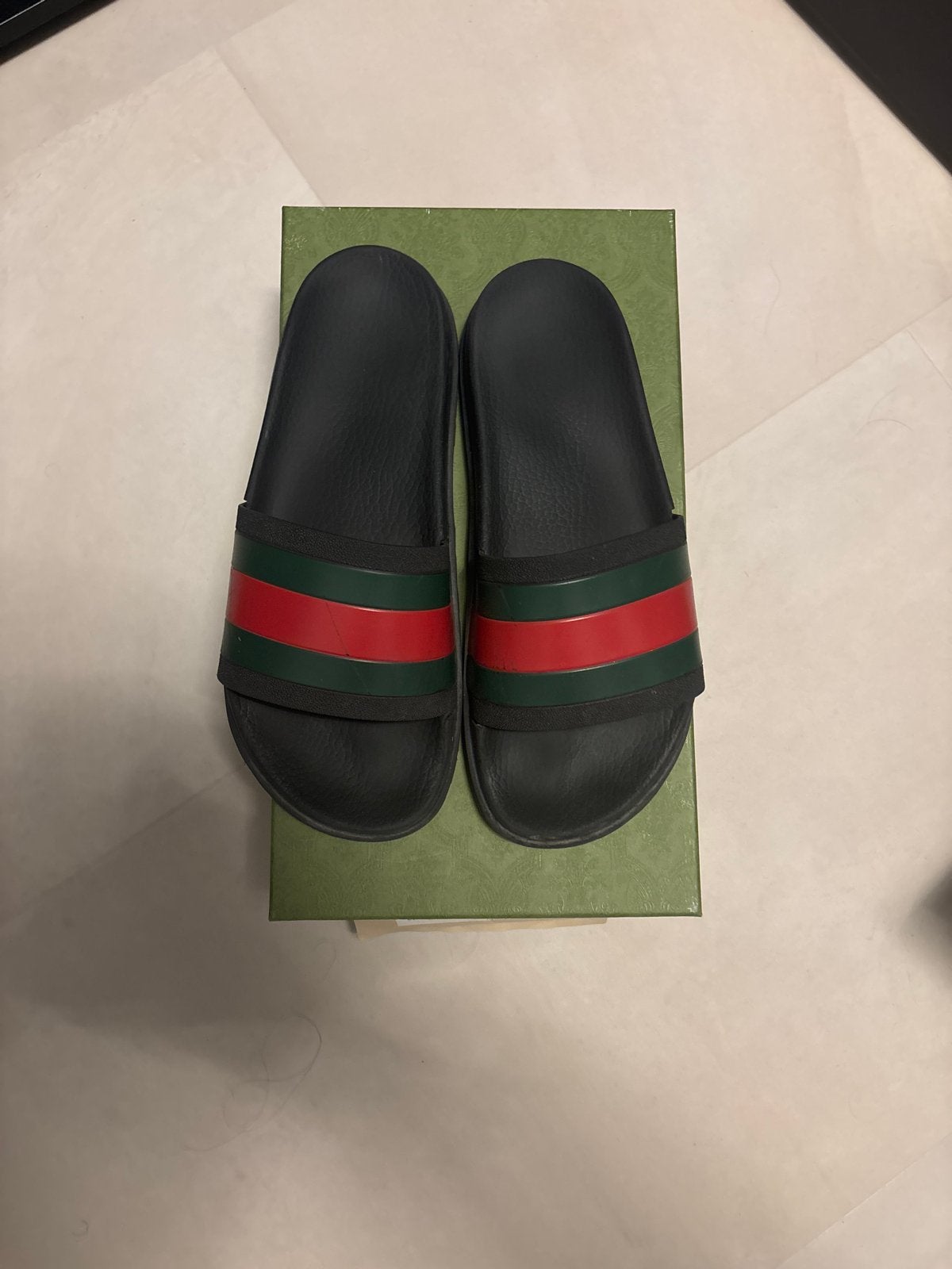 Gucci Rubber Slide, Sandalen, Zwart, Nieuw, Ophalen of Verzenden
