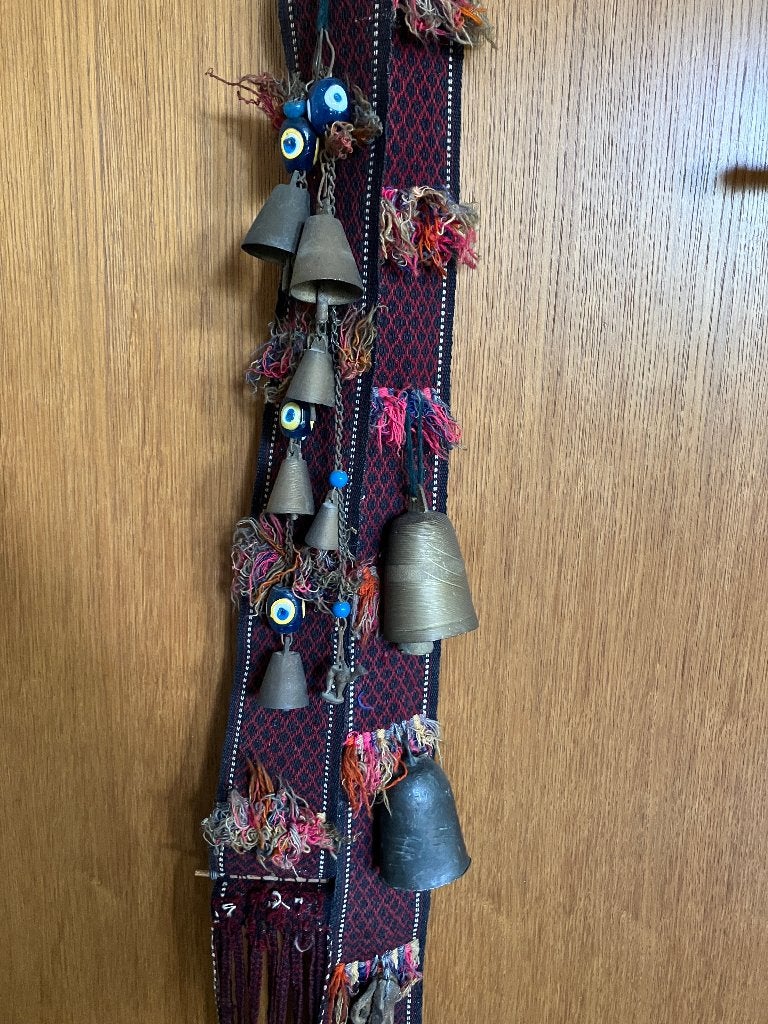 Origineel Vintage Perzisch Kelim Kamelen bellenkoord 350 cm, Ophalen of Verzenden