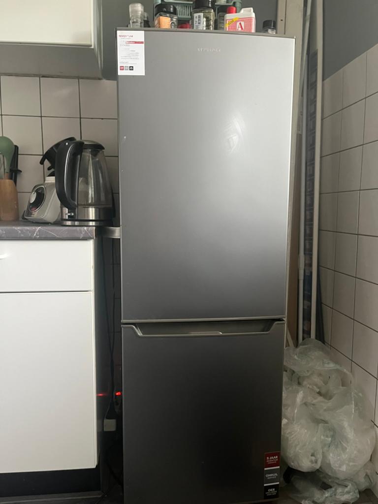 Inventum Koelkast KV1435S Grijs - Lade defect, Witgoed en Apparatuur, Koelkasten en IJskasten, Ophalen, 150 tot 200 liter, Gebruikt