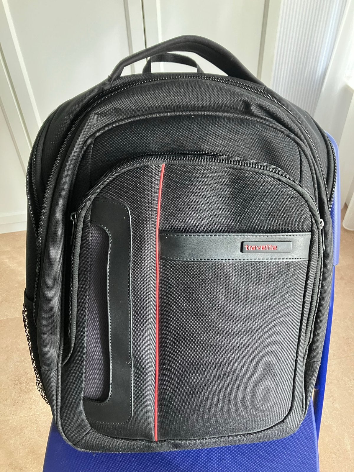 Travelite Laptop Rugtas - Zwart, 25 tot 40 cm, Ophalen of Verzenden, Zo goed als nieuw, Overige merken