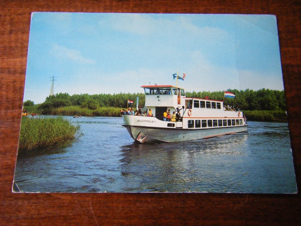 Y41 - Drimmelen - Rondvaartboot Zilvermeeuw 5 - Mooi/Oud, Ophalen of Verzenden, 1960 tot 1980, Noord-Brabant