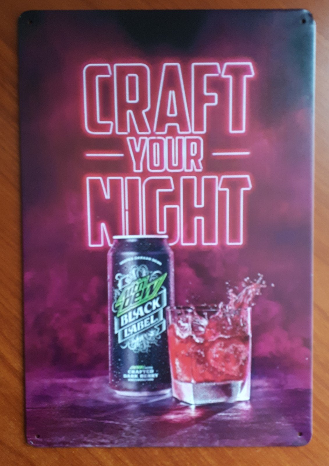 Mountain Dew 20x30 cm Metalen Reclamebord, Verzenden, Nieuw, Reclamebord