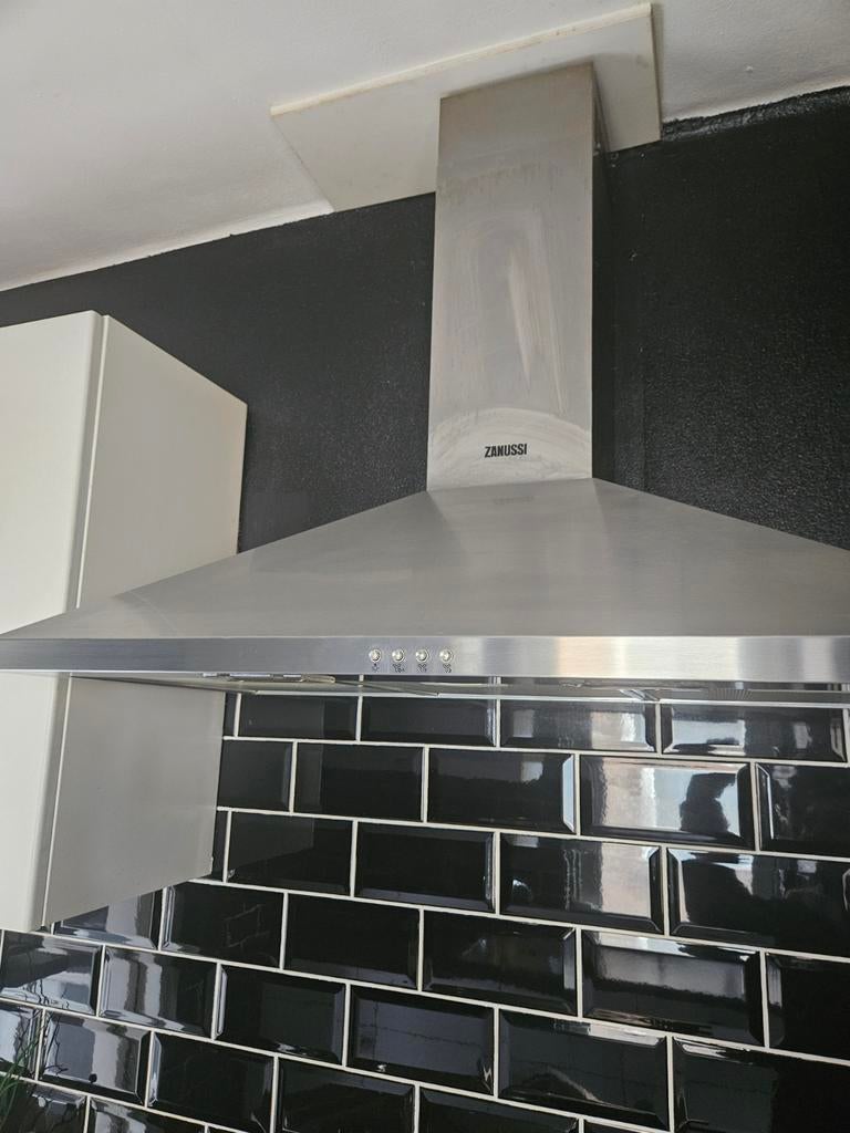 Zanussi Afzuigkap 90cm - RVS Wandschouwkap, Gebruikt, Wandschouwkap, Ophalen of Verzenden, Vrijstaand