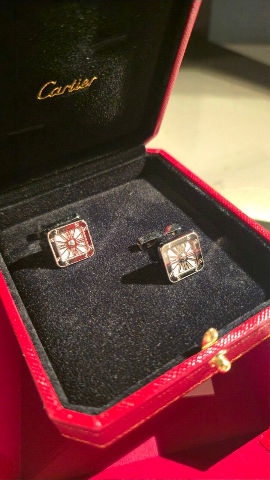 Cartier Santos Cufflinks, Heer, Nieuw, Ophalen of Verzenden, 17 tot 18