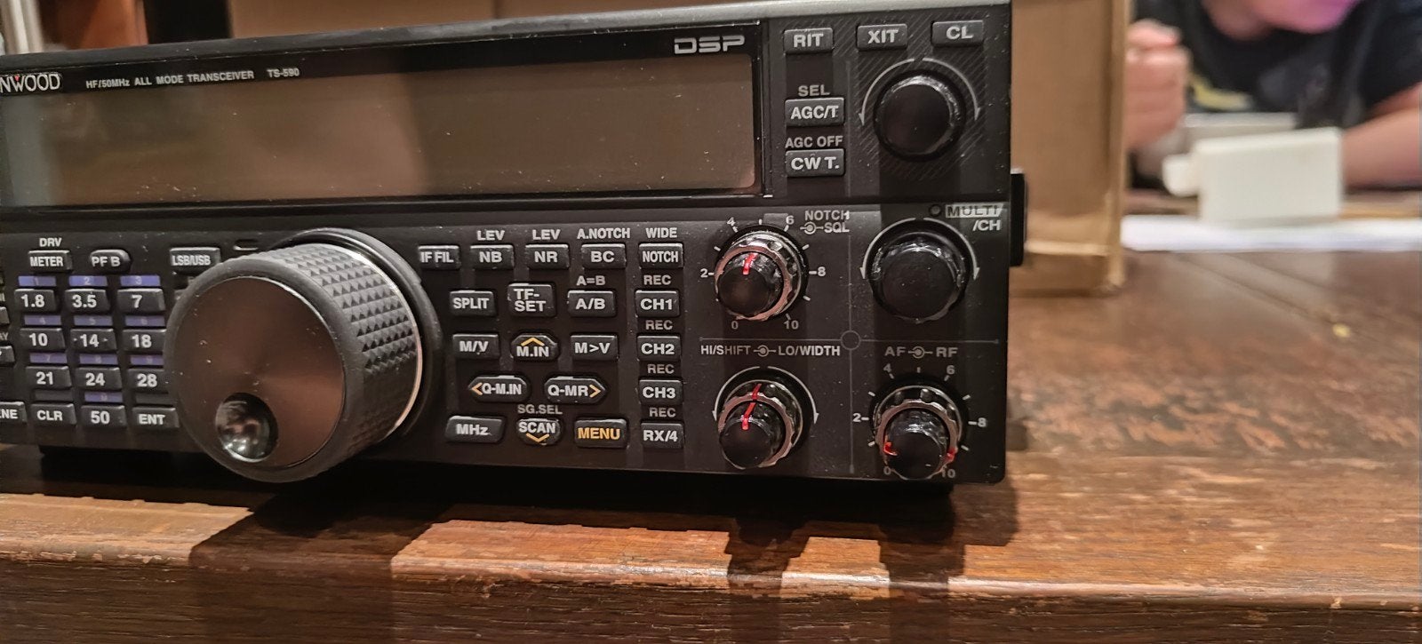 Kenwood TS-590S DSC met doos ALS NIEUW 27MHz, Telecommunicatie, Zenders en Ontvangers, Ophalen, Zo goed als nieuw, Zender en Ontvanger