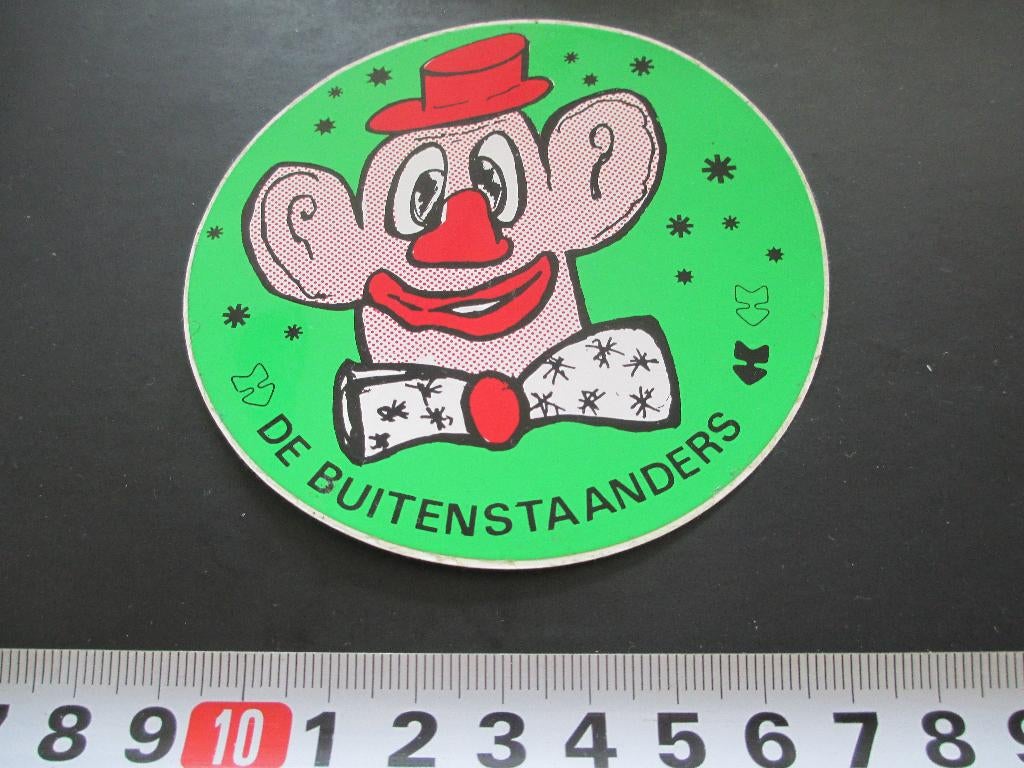 sticker carnaval ? strip - de buitenstaanders, Ophalen, Zo goed als nieuw