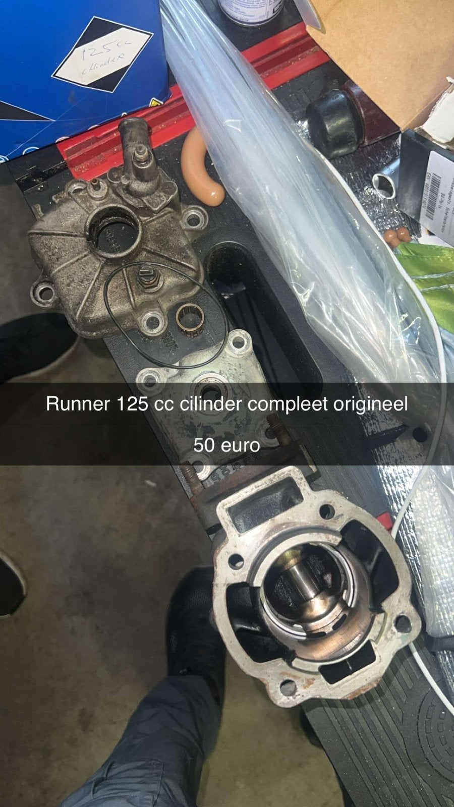 runner 125 cc cilinder orgineel, Ophalen