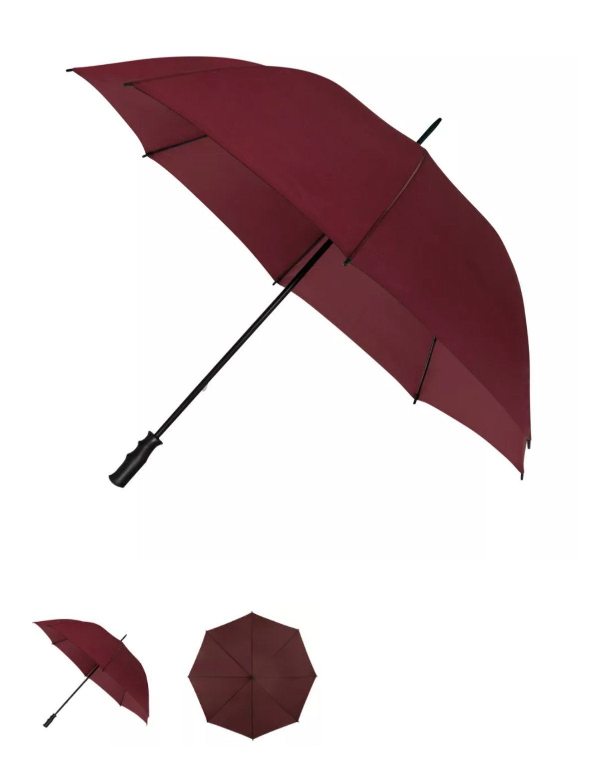 Rode tweepersoons paraplu, windproof, 130 cm diameter, Ophalen of Verzenden, Nieuw, Rood