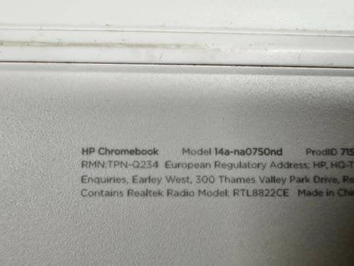 322563 HP Chromebook 14a-na0750nd - Intel Pentium Silver, 14 inch, 4 GB of minder, HP chromebook, Ophalen of Verzenden