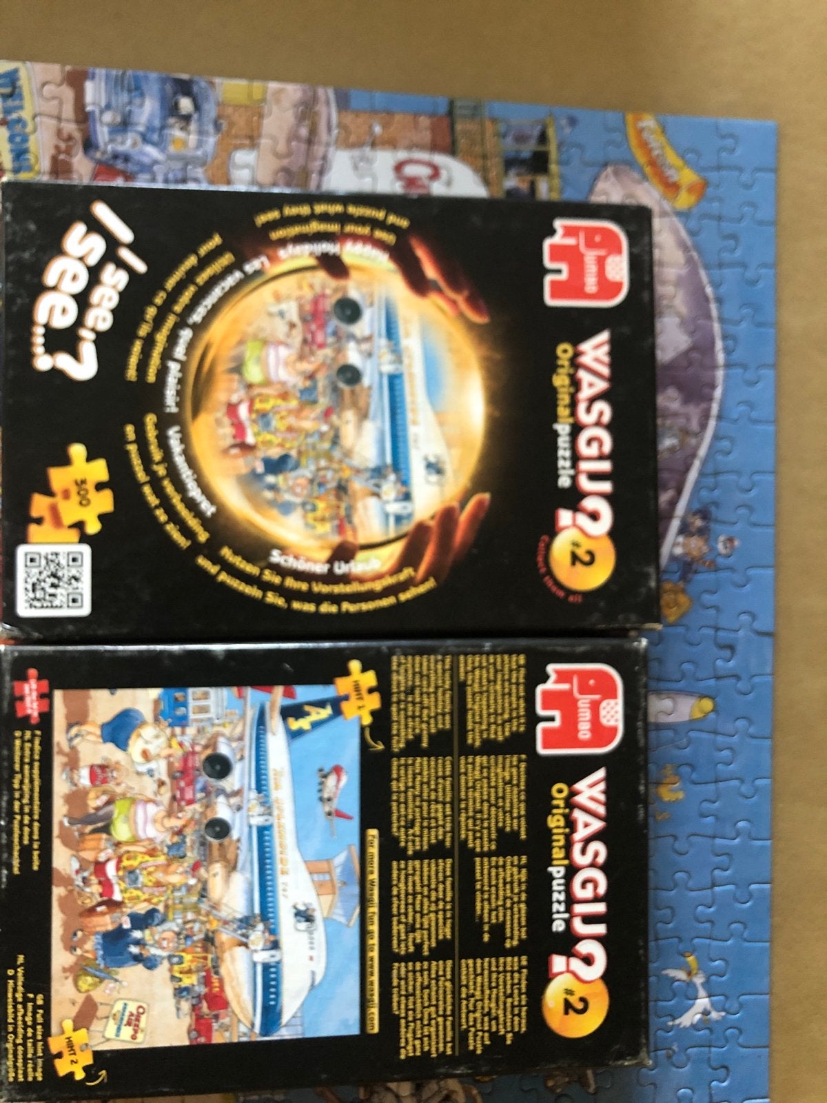 Wasgij Original 2: Schöner Urlaub 300 stukjes compleet, Ophalen of Verzenden, Minder dan 500 stukjes, Gebruikt, Legpuzzel