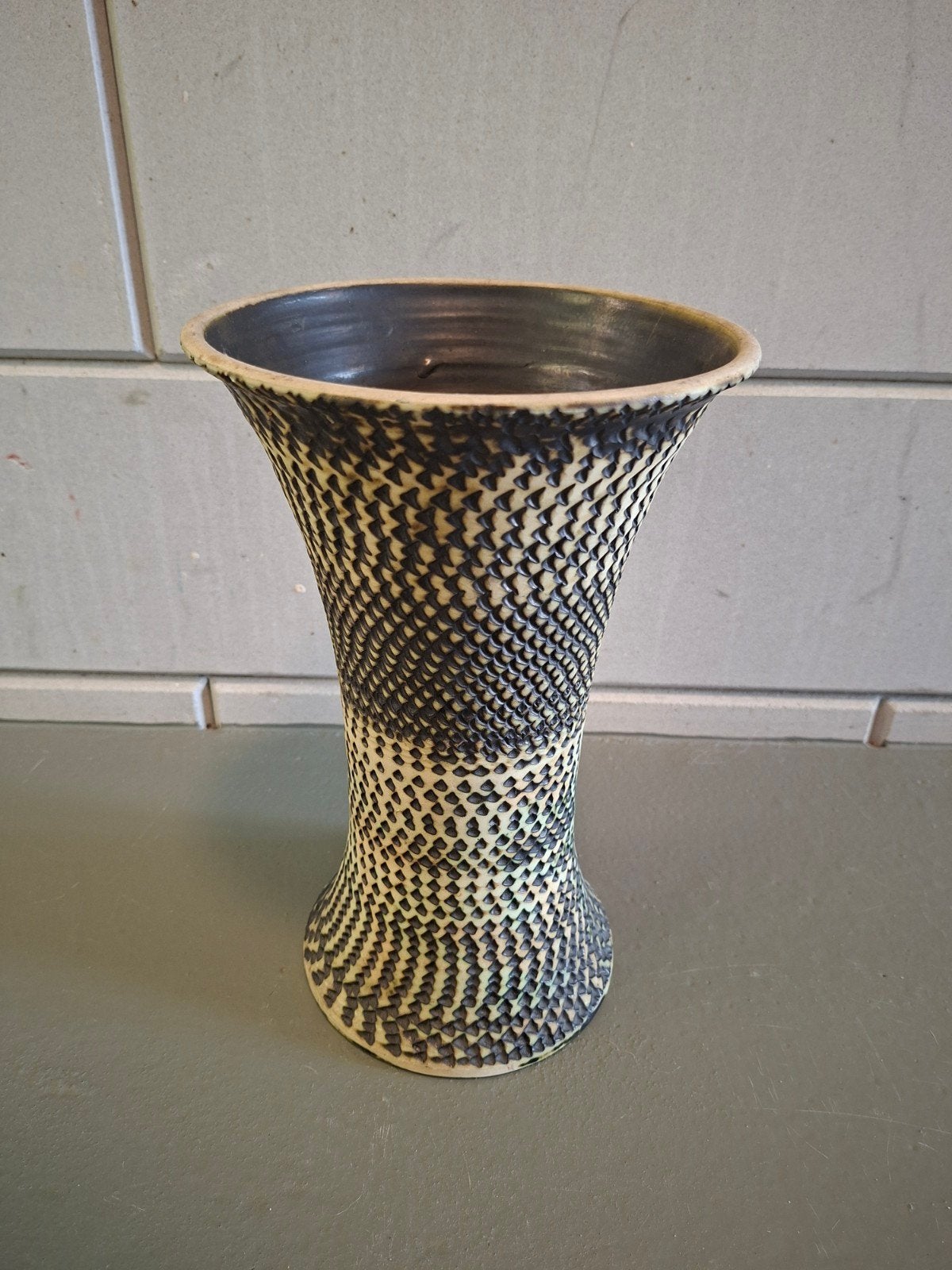 Te koop: Bloemenvaas (Nieuwstaat), Ophalen, Nieuw, Beige, Steen/keramiek