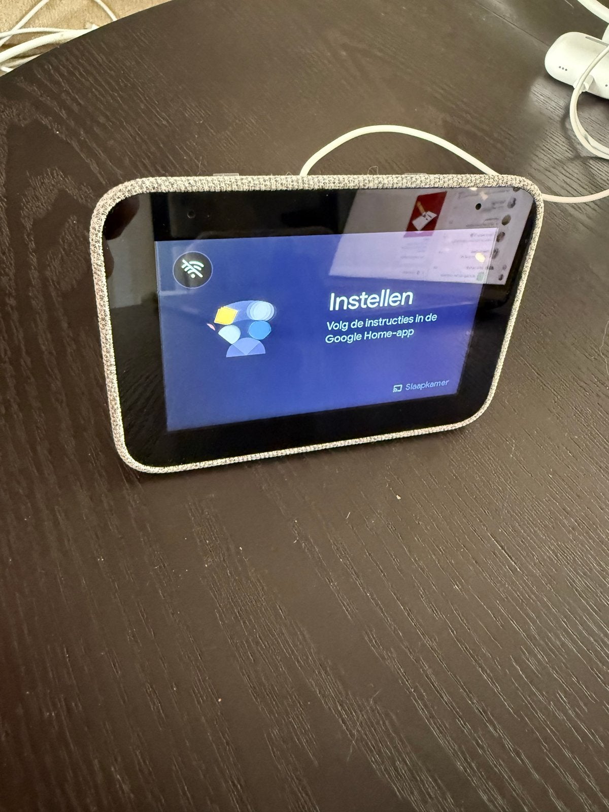 Lenovo Smart Clock Essential met Google Assistent, Witgoed en Apparatuur, Ophalen, Zo goed als nieuw, Digitaal