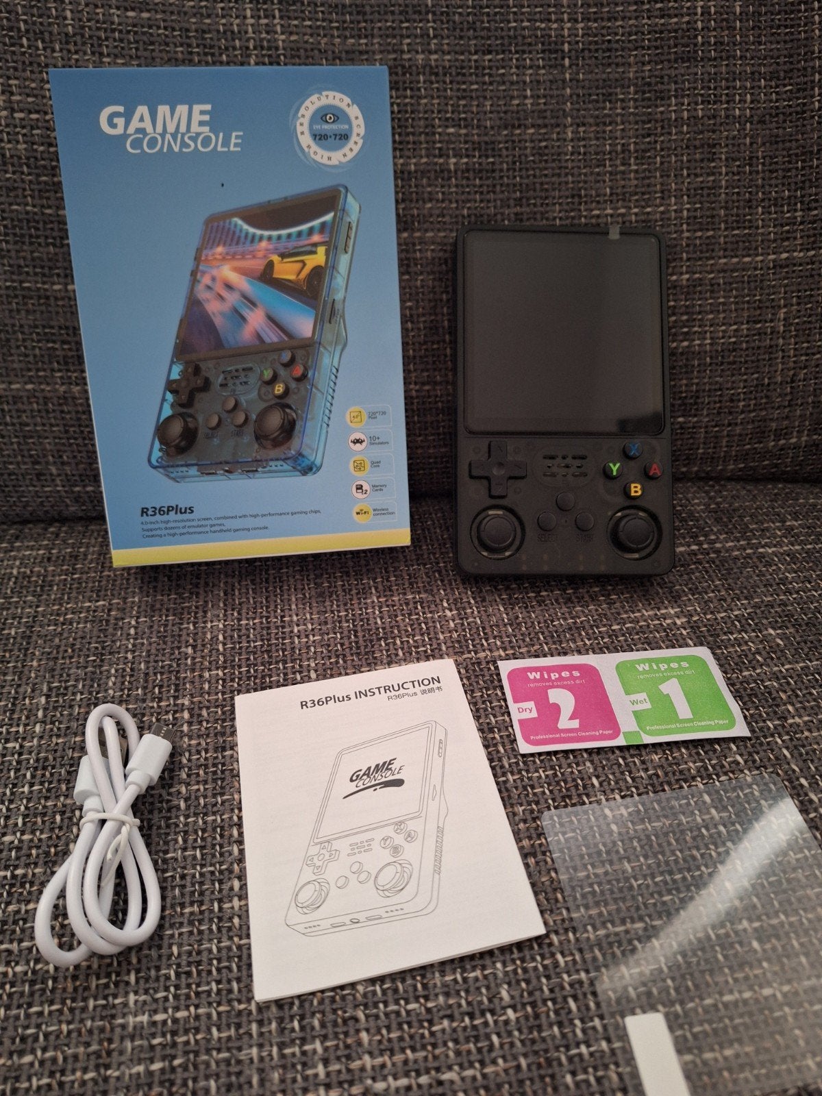 R36 Plus spelcomputer game console, Ophalen of Verzenden, Zo goed als nieuw
