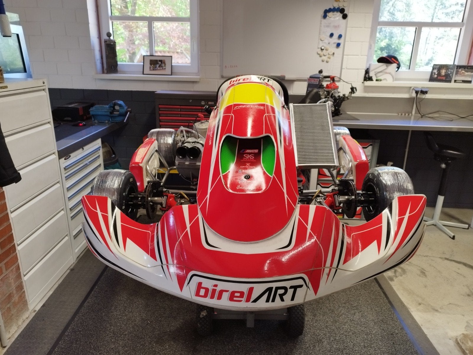 Birel met TM KZ-10 TOP gereviseerd racekart schakel, Ophalen of Verzenden, Kart