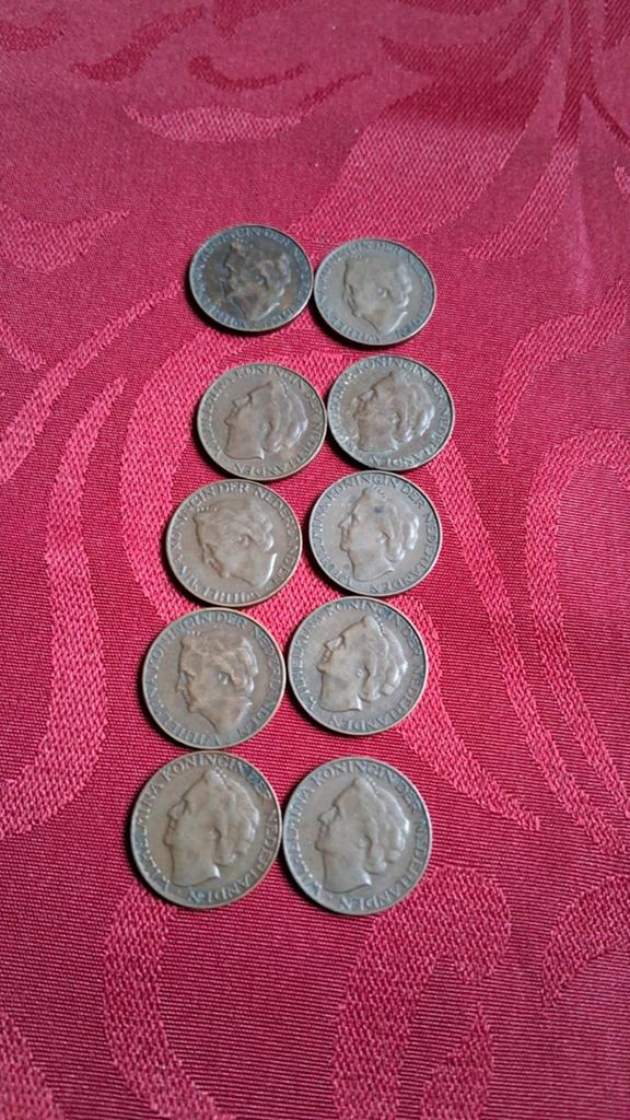 10x Koningin Wilhelmina 1 cent munten, Postzegels en Munten, Ophalen of Verzenden, Koningin Wilhelmina, 1 cent, Setje
