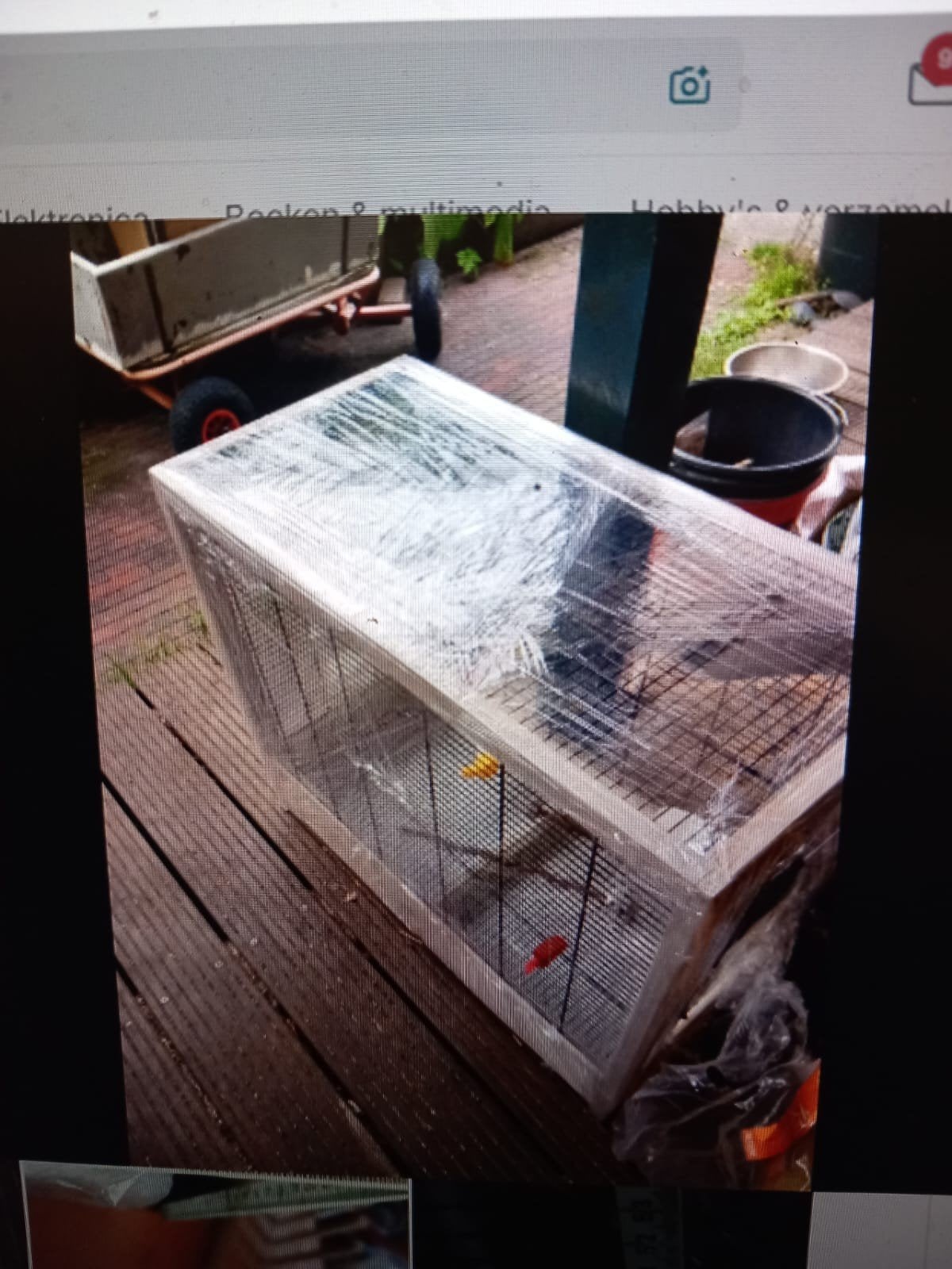 Vogelkooi bijna nieuw, Ophalen of Verzenden, Overige materialen, Vogelkooi
