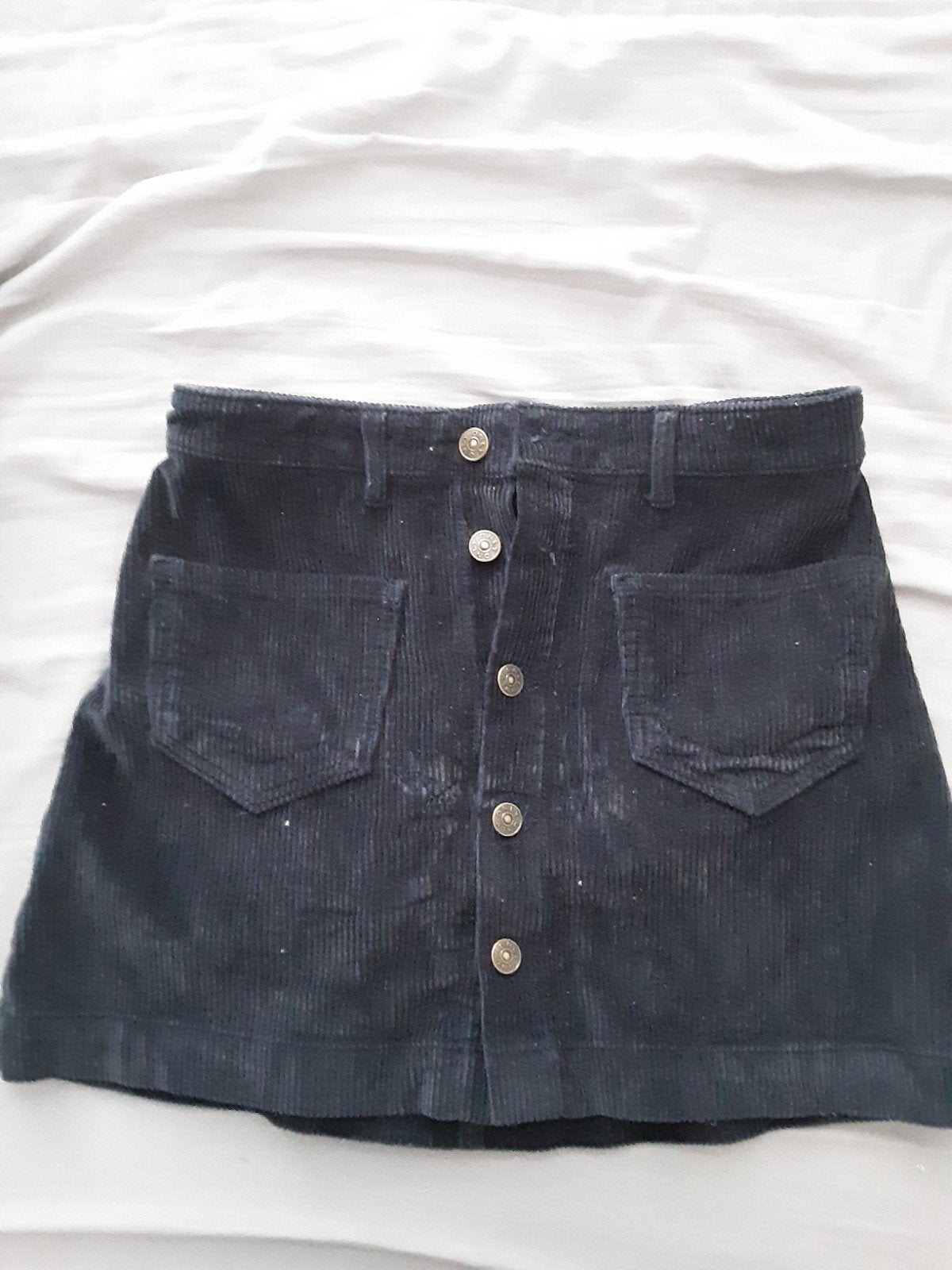 Donkerblauw rib rokje, Blauw, Ophalen of Verzenden, Zo goed als nieuw, Shoeby