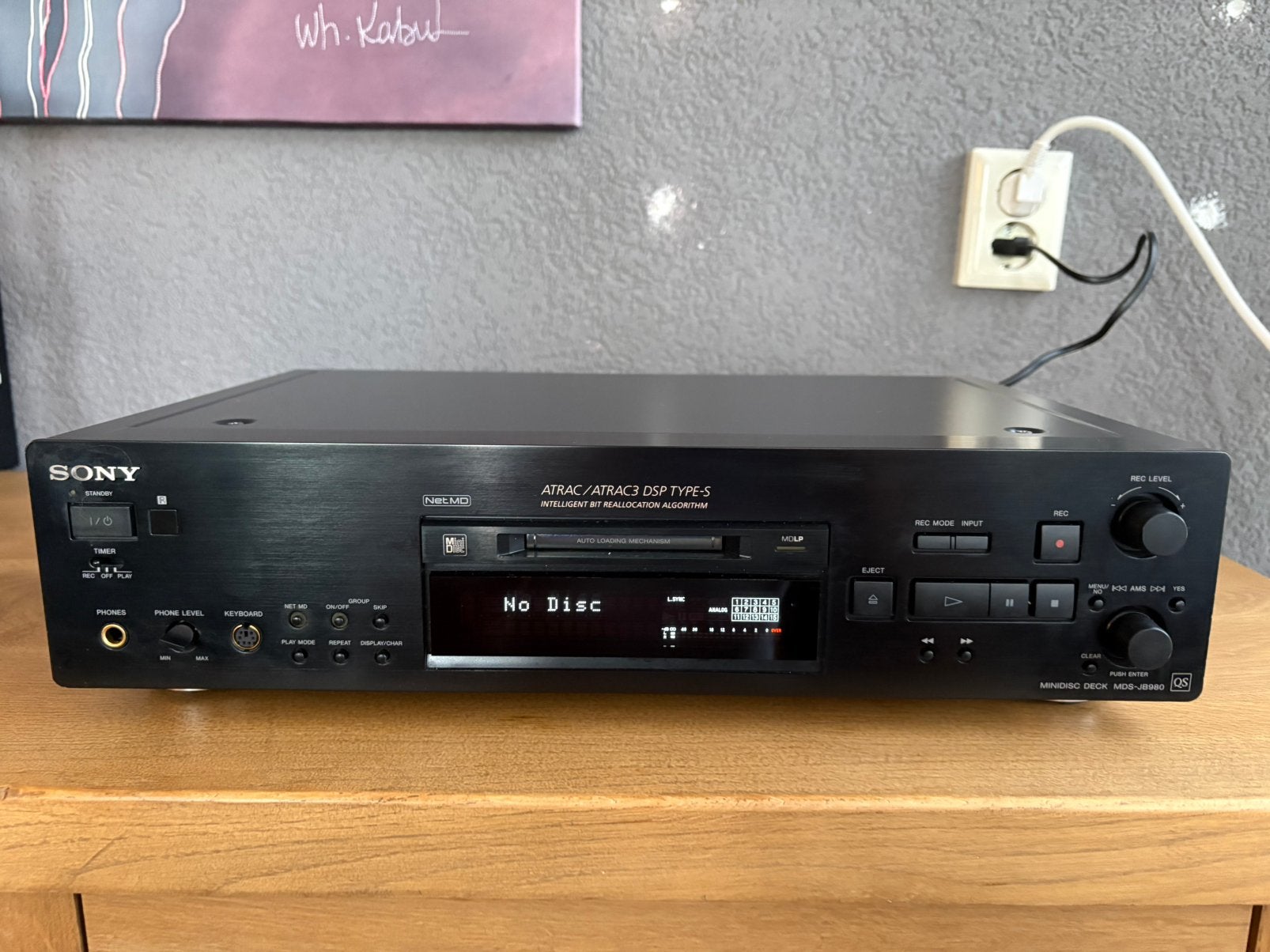 Sony MDS-JB980QS minidisc speler in mintstaat!, Ophalen, Minidisc-recorder