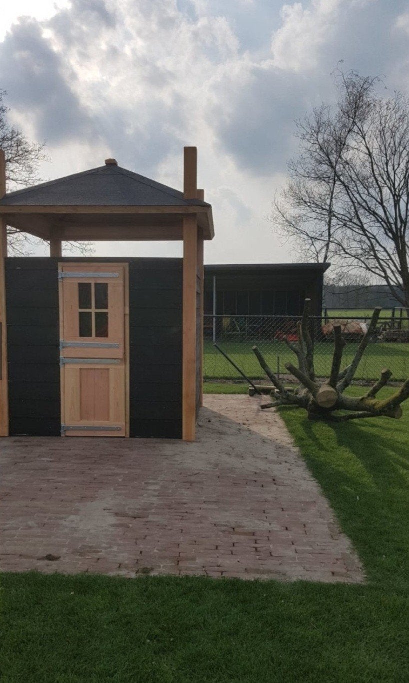 hooibergen geitenverblijven overkappingen en geiten klimrekk, Ophalen of Verzenden, Hout