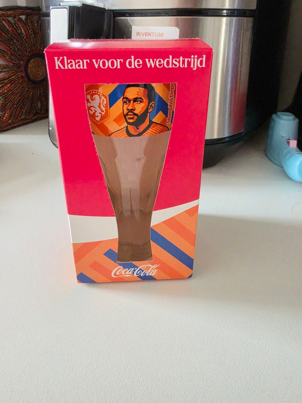 Coca-Cola glas Memphis Depay - Klaar voor de wedstrijd, Ophalen of Verzenden, Nieuw