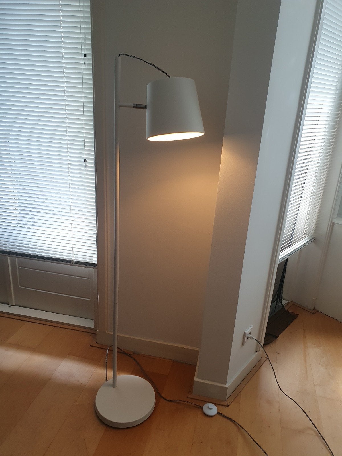Vloerlamp Wit, Ophalen, Gebruikt, 100 tot 150 cm, E27 (groot)