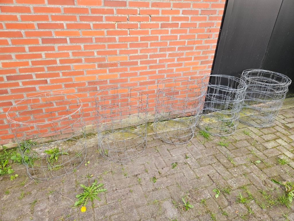Partij gaas schapengaas 60 cm hoog maaswijdte 15x10cm, Ophalen, Gebruikt, IJzer, Gaashekwerk